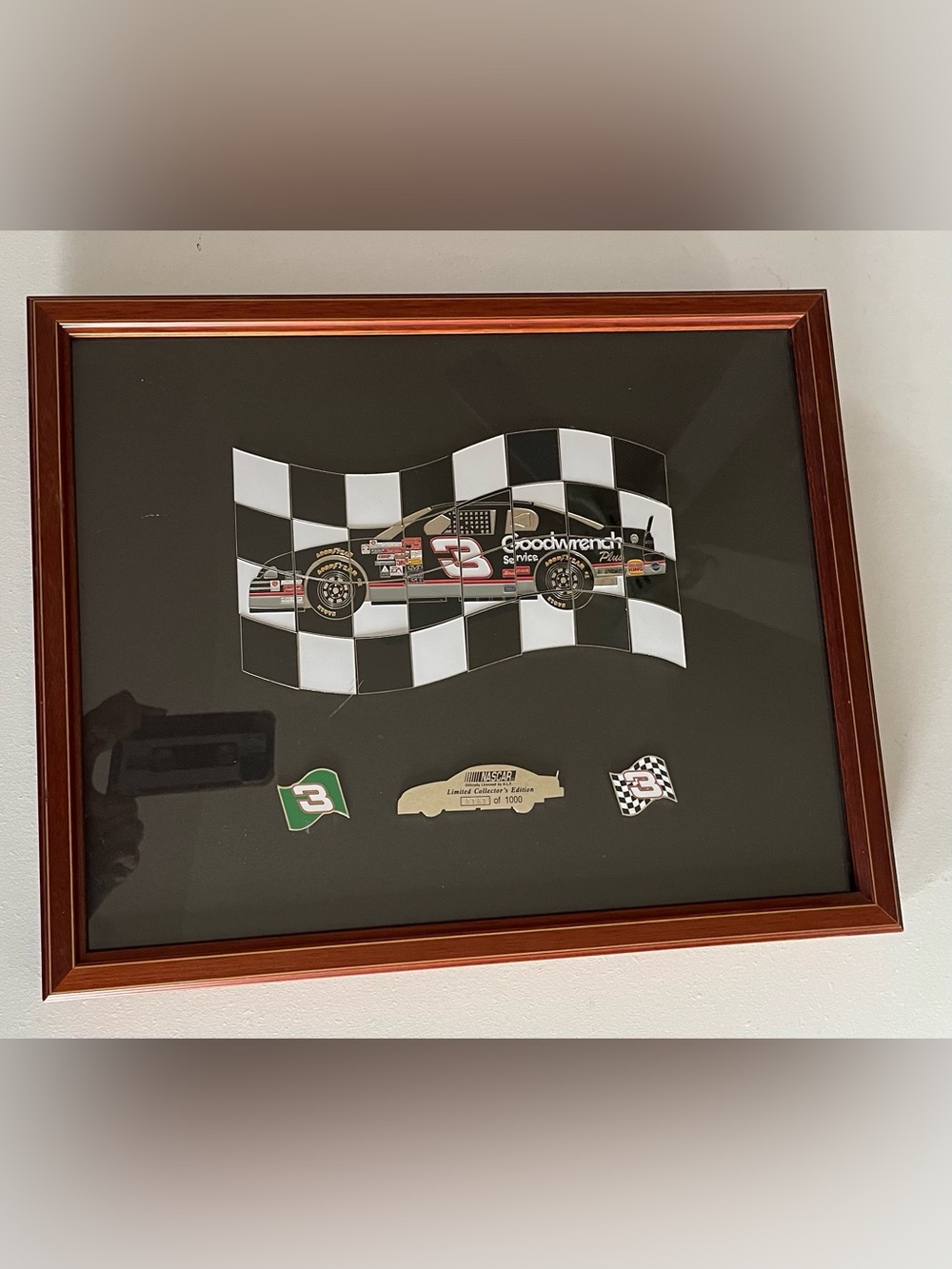 Dale Earnhardt NASCAR Collector Ltd Edition Framed Puzzle Pin set #181 of 1000.